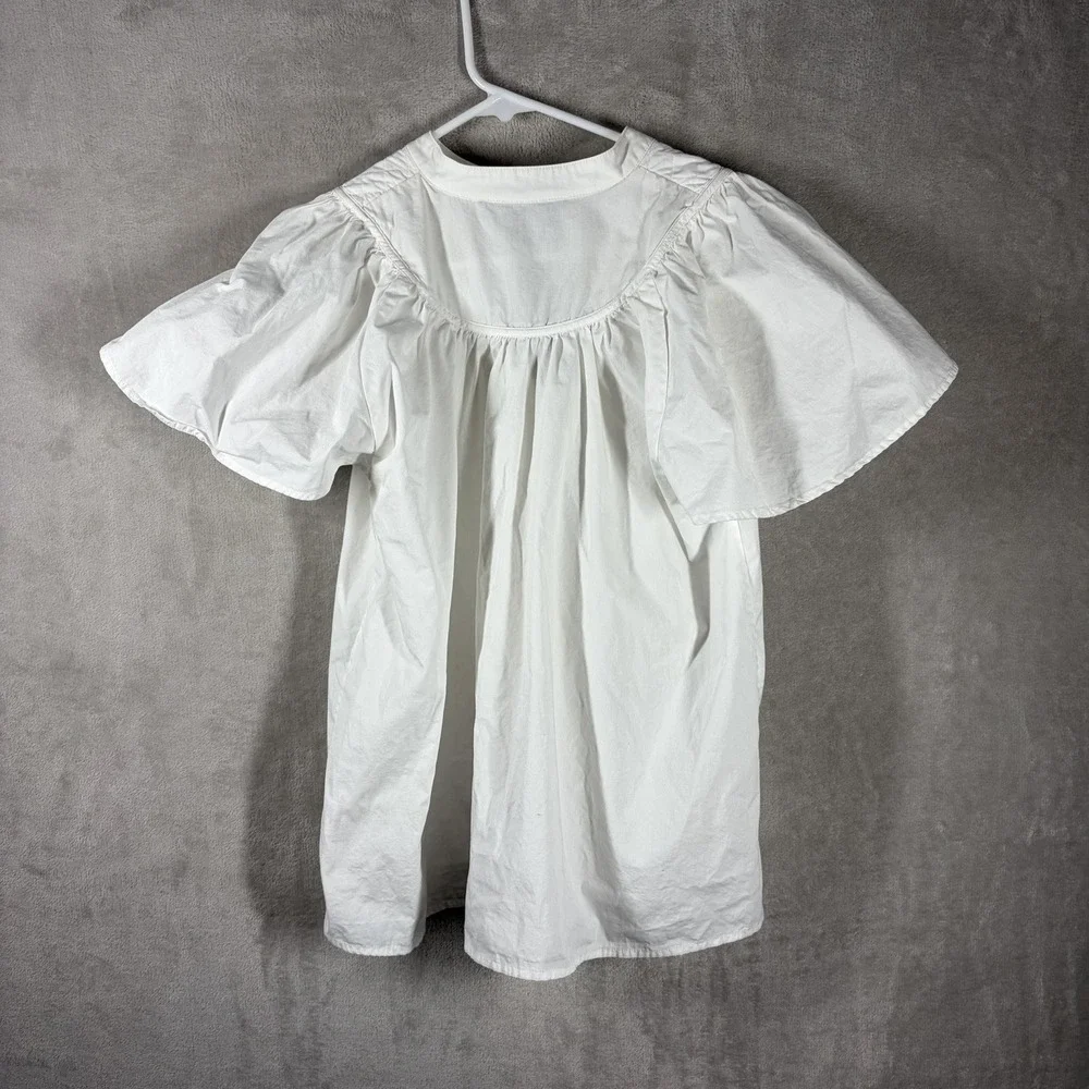American Retro Flutter Blouse Size 38 Romantic Cottage Parisian Easy Elegance